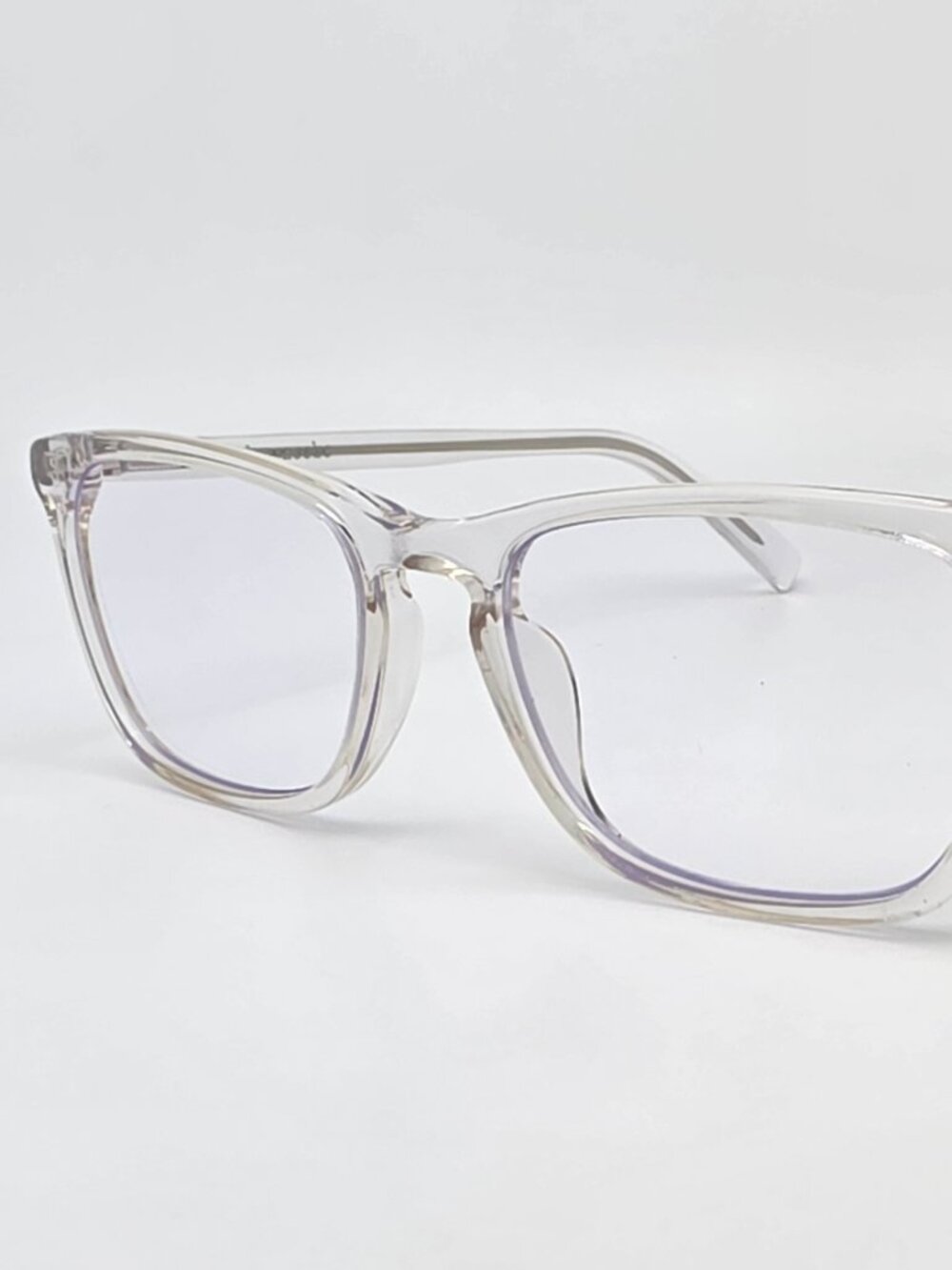 John Jacobs JJE11724 C4 Iruya Crystal Clear Transparent Eyeglasses Frame 52mm